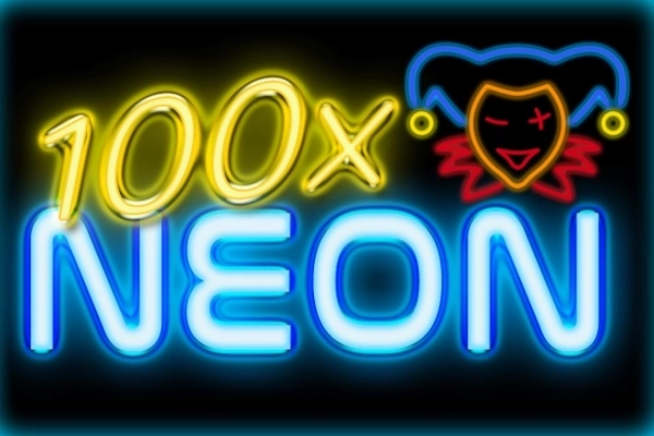 100x Neon slot artwork