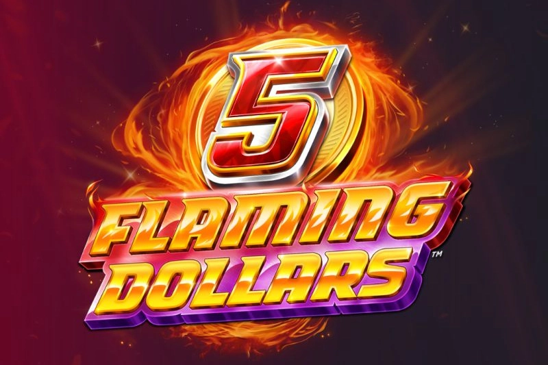 5 Flaming Dollars slot artwork