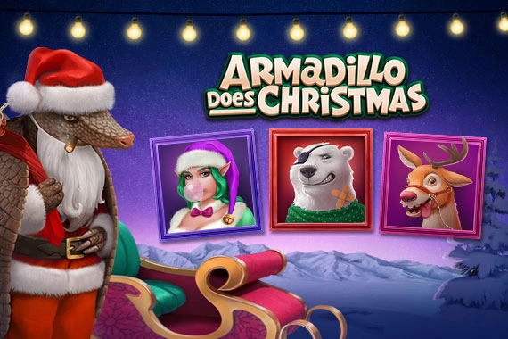 Armadillo Does Christmas slot artwork