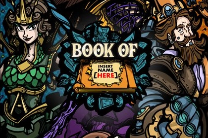 Book of Insert Name Here slot artwork