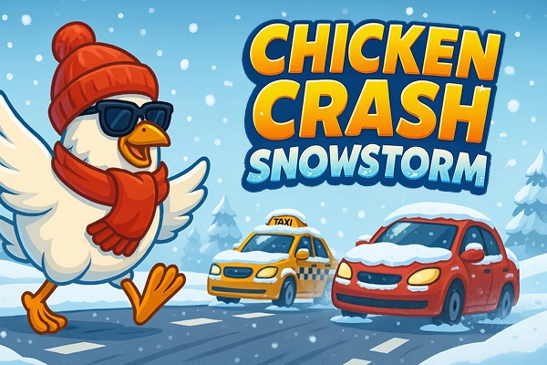 Chicken Crash Snowstorm slot artwork