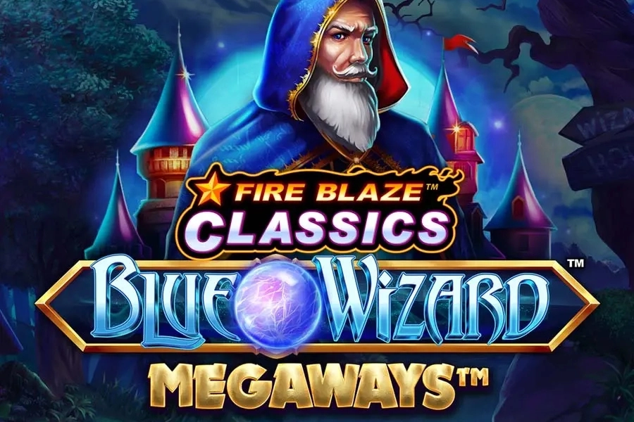 Fire Blaze: Blue Wizard Megaways slot artwork