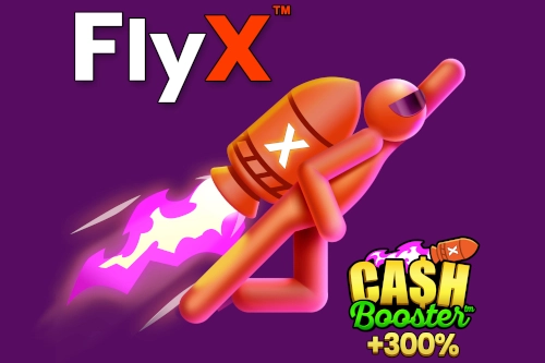 FlyX Cash Booster slot artwork