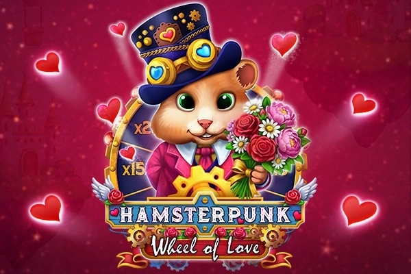 Hamsterpunk Wheel of Love slot artwork