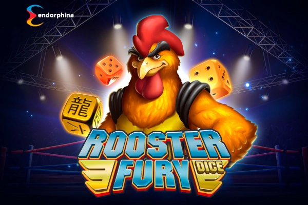 Rooster Fury Dice slot artwork