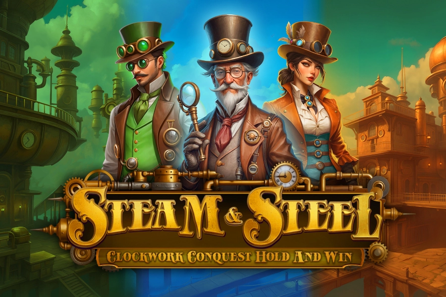 Steam & Steel - Clockwork Conquest slot artwork