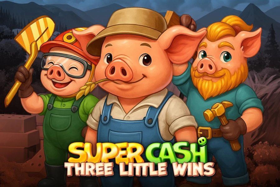 Super Cash: Three Little Wins slot artwork