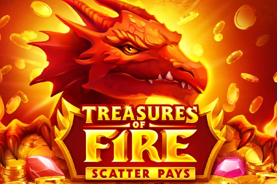 Treasures of Fire Scatter Pays slot artwork