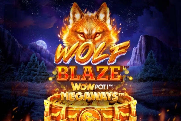 Wolf Blaze WOWPOT! Megaways slot artwork