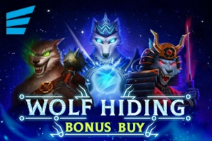 Wolf Hiding Bonus Buy slot artwork